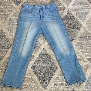 LOFT Womens  Light Blue Straight Jeans